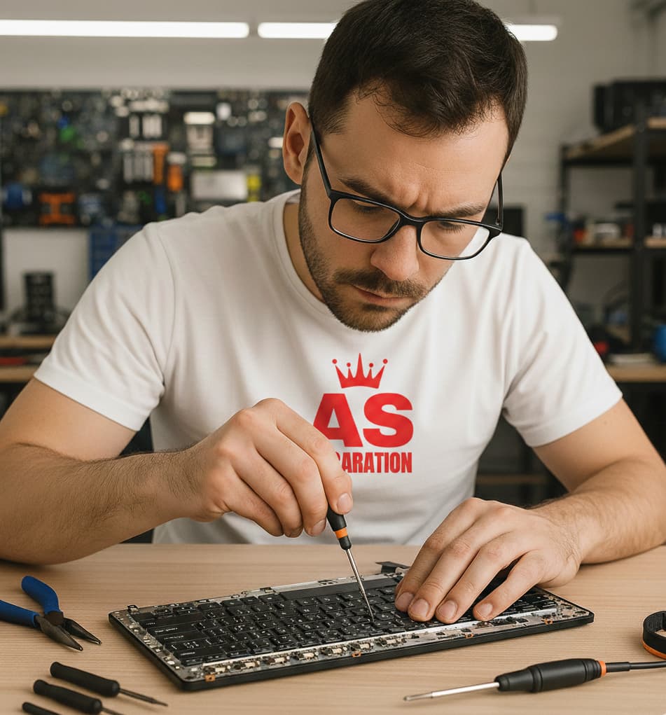 Réparation clavier PC - AS REPARATION Paris - Réparation professionnelle avant après