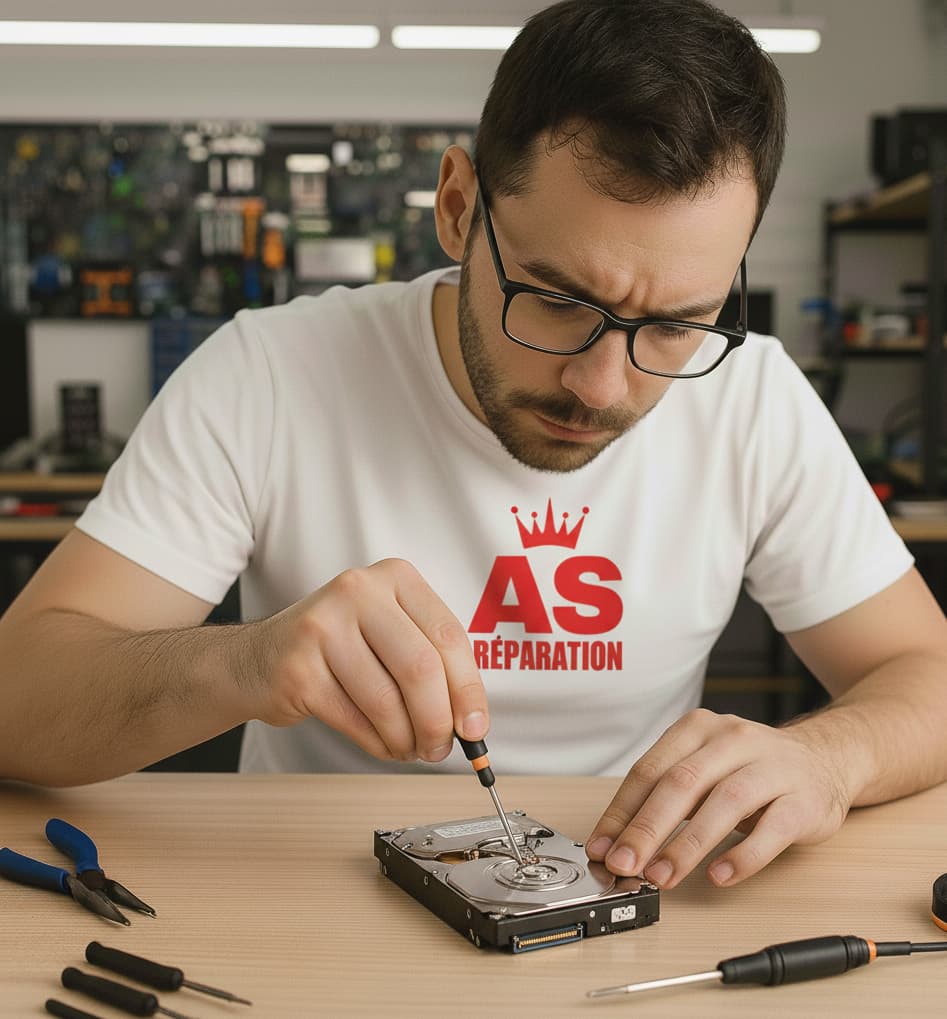 Remplacement disque dur/SSD PC - AS REPARATION Paris - Réparation professionnelle avant après