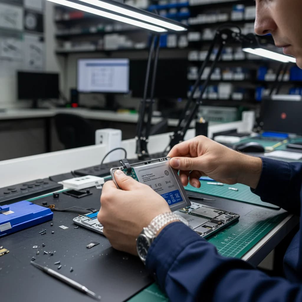 Remplacement batterie tablette - AS REPARATION Paris - Réparation professionnelle avant après