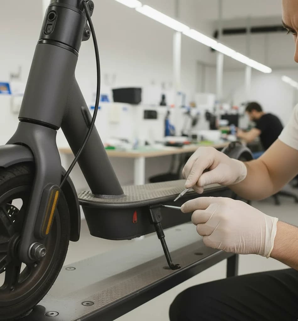 Réparation béquille trottinette - AS REPARATION Paris - Réparation professionnelle avant après